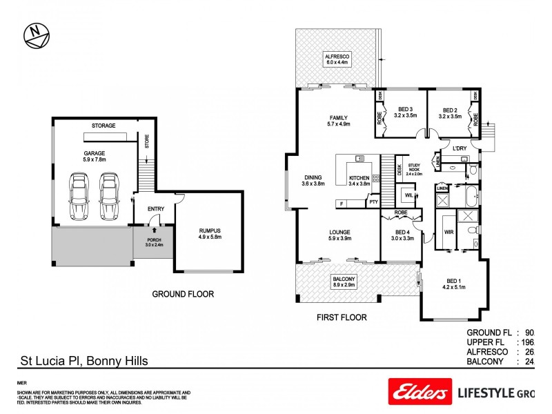 27 St Lucia Place, Bonny Hills NSW 2445 Floorplan