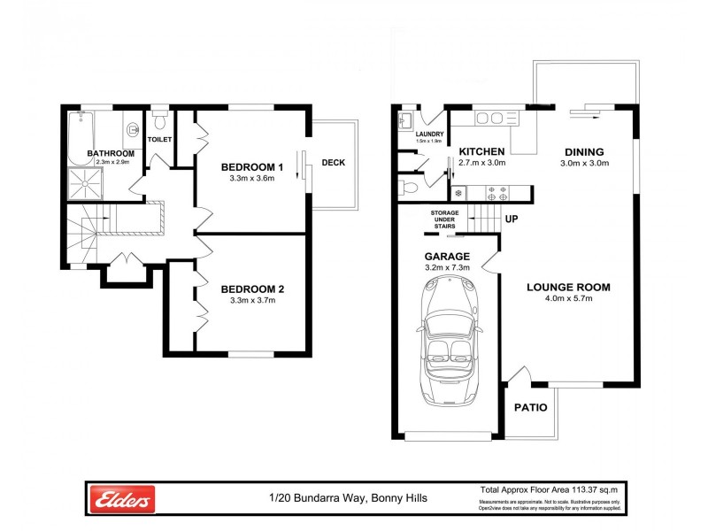 1/20 Bundarra Way, Bonny Hills NSW 2445 Floorplan