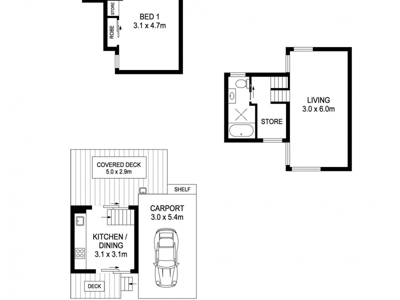 3/38 Pacific Street, Crescent Head NSW 2440 Floorplan