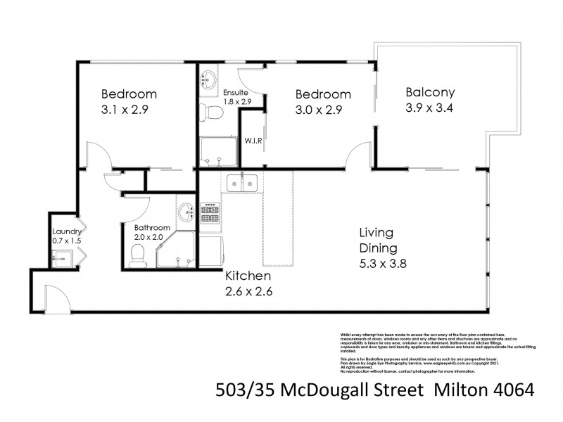 Level 5/503/35-39 McDougall Street, Milton QLD 4064 Floorplan