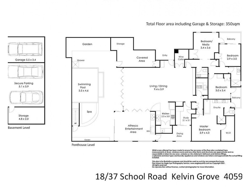 18/37 School Street, Kelvin Grove QLD 4059 Floorplan