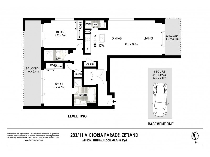 233/11 Victoria Park Parade, Zetland NSW 2017 Floorplan