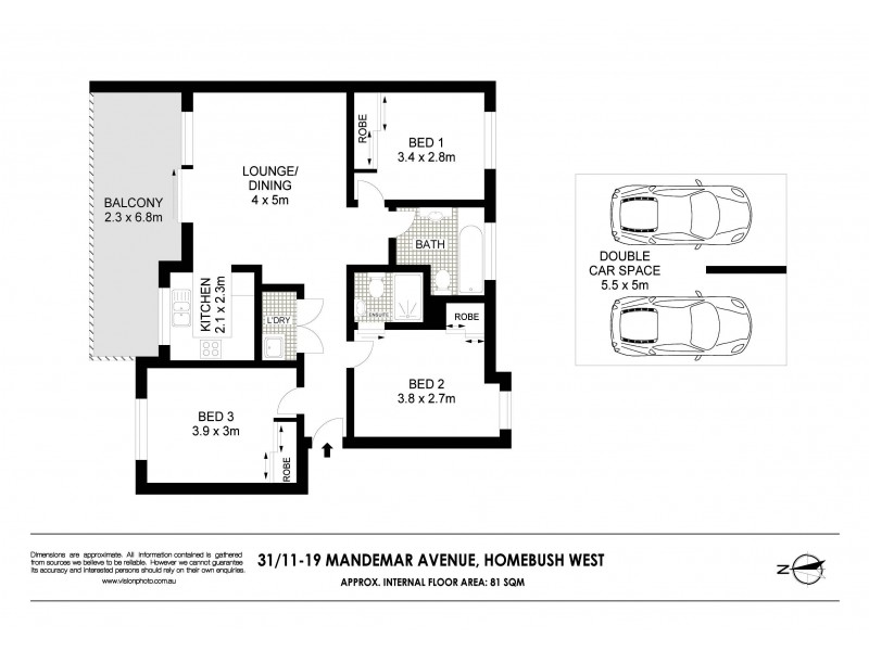 31/11-19 Mandemar Avenue, Homebush West NSW 2140 Floorplan