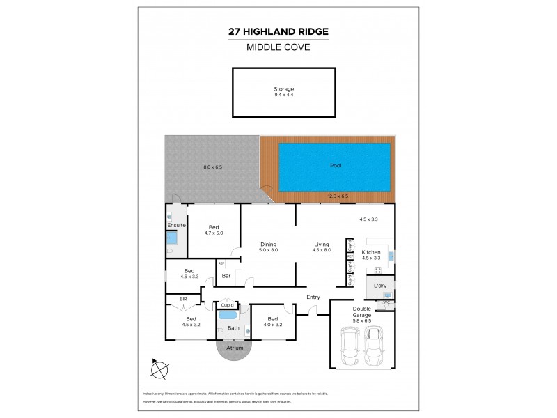 27 Highland Ridge, Middle Cove NSW 2068 Floorplan