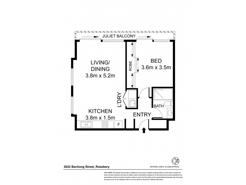 202/2 Banilung Street, Rosebery NSW 2018 Floorplan