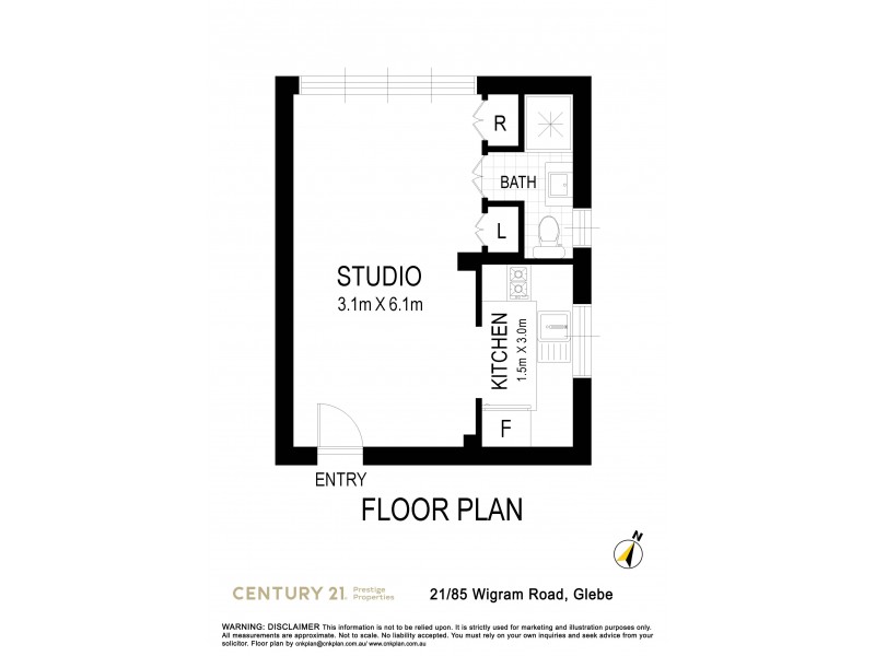 21/85C Wigram Road, Glebe NSW 2037 Floorplan