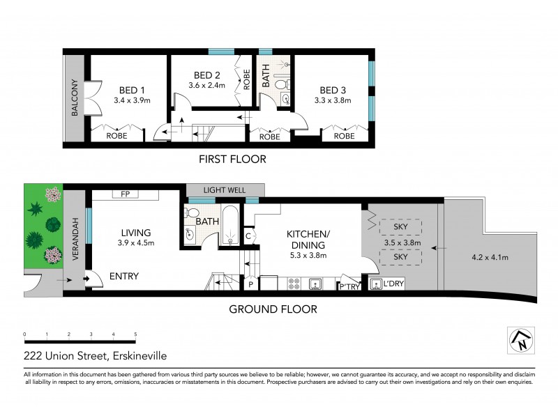 222 Union Street, Erskineville NSW 2043 Floorplan