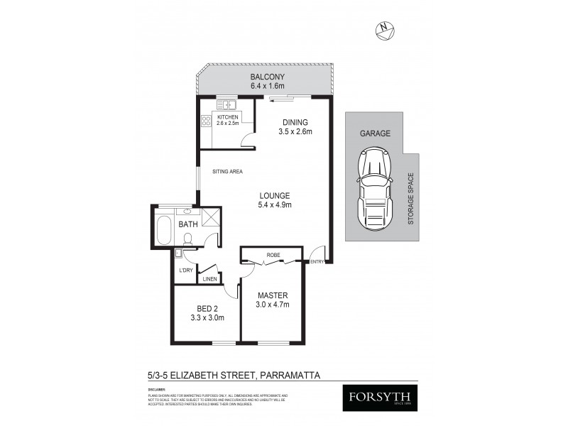 5/5 Elizabeth Street, Parramatta NSW 2150 Floorplan