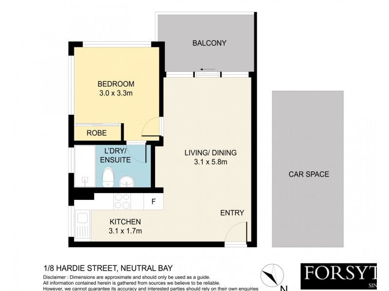 1/8 Hardie Street, Neutral Bay NSW 2089