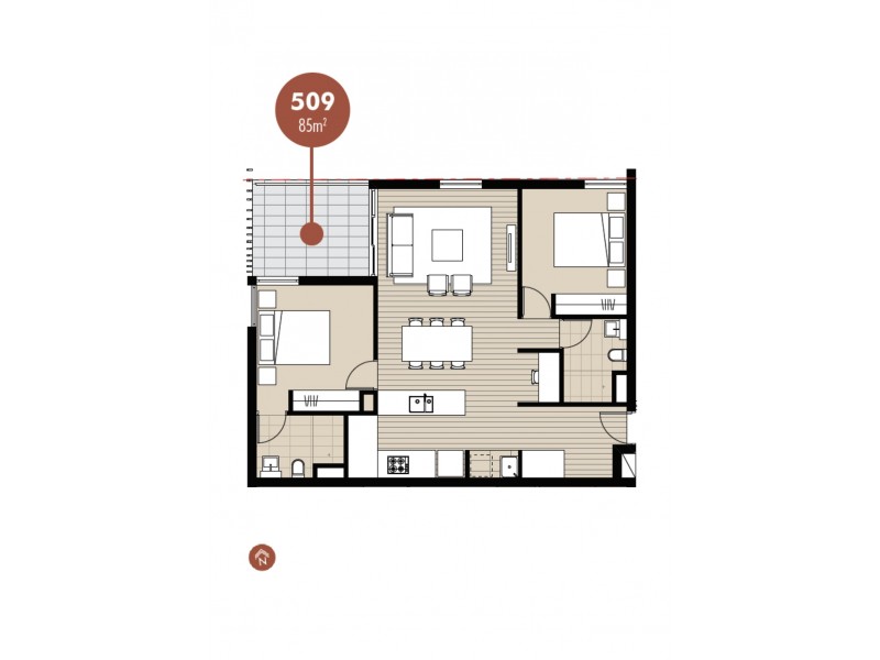 509/2 Mark Street, Lidcombe NSW 2141 Floorplan