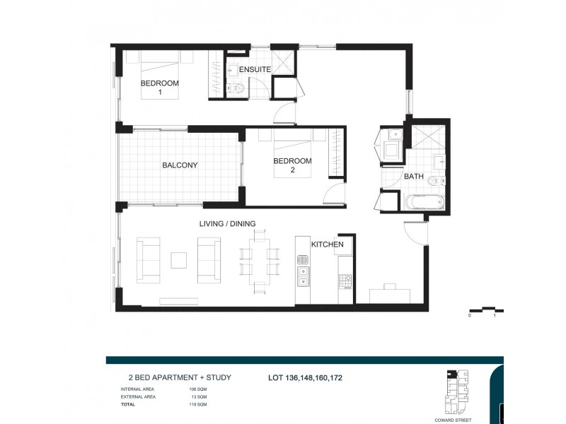 1008/260 Coward Street, Mascot NSW 2020 Floorplan
