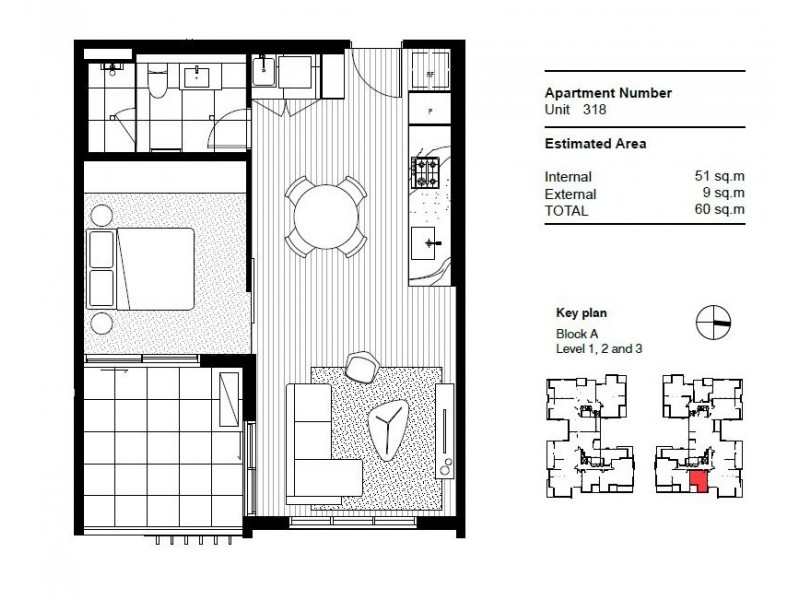 318/1 Cliff Road, Epping NSW 2121 Floorplan