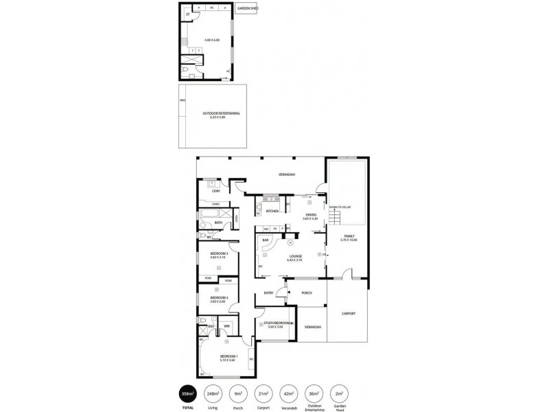 306 Montacute Road, Rostrevor SA 5073 Floorplan