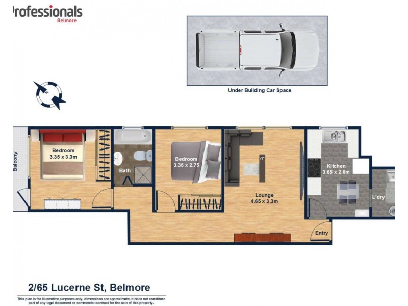 2/65 Lucerne Street, Belmore NSW 2192 Floorplan