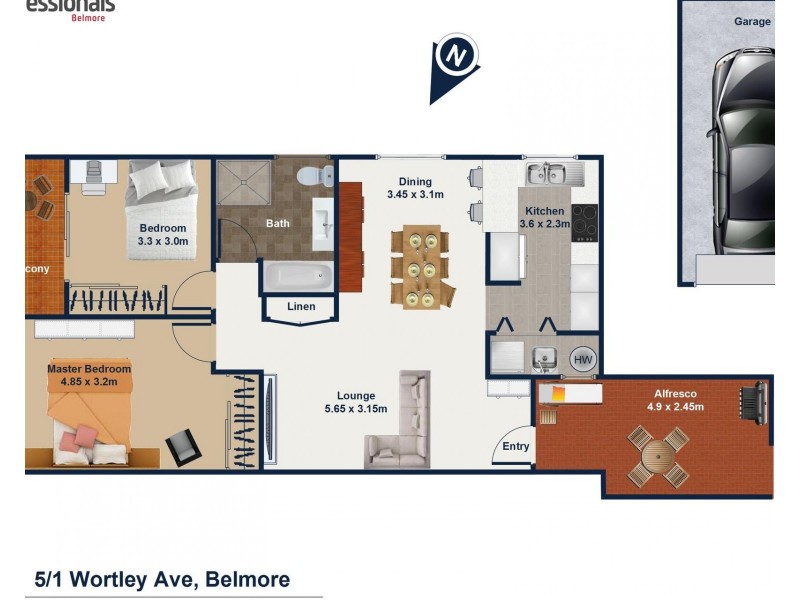 5/1 Wortley Avenue, Belmore NSW 2192