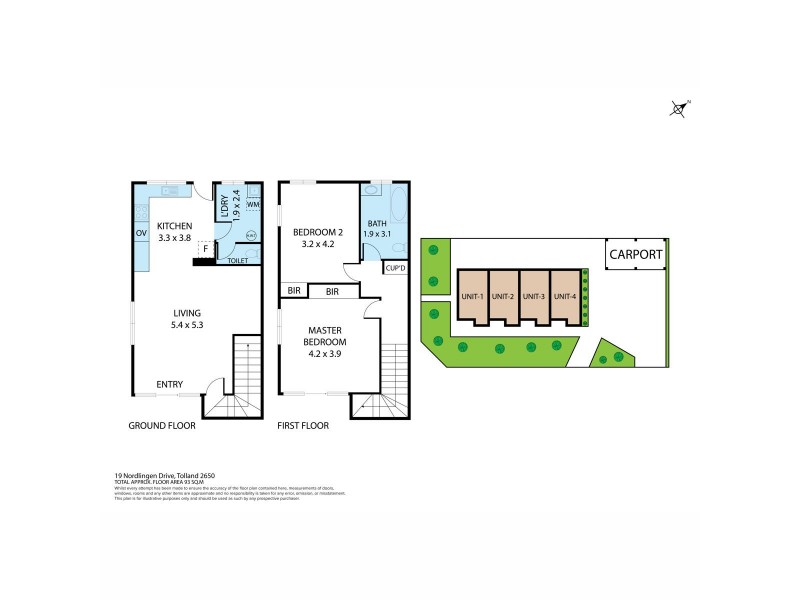 1-4/19 Nordlingen Drive, Tolland NSW 2650 Floorplan