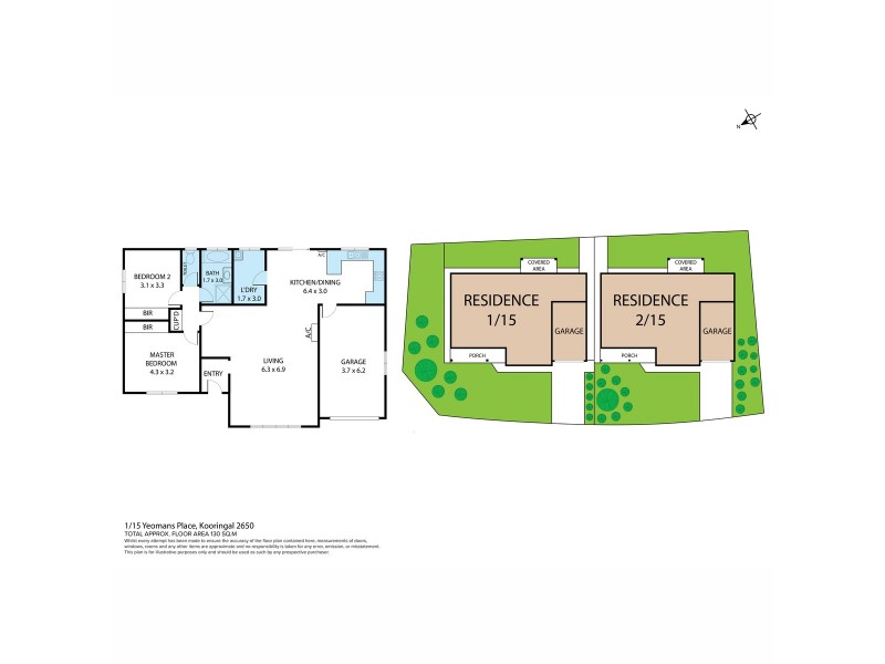 1&2/15 Yeomans Place, Kooringal NSW 2650 Floorplan