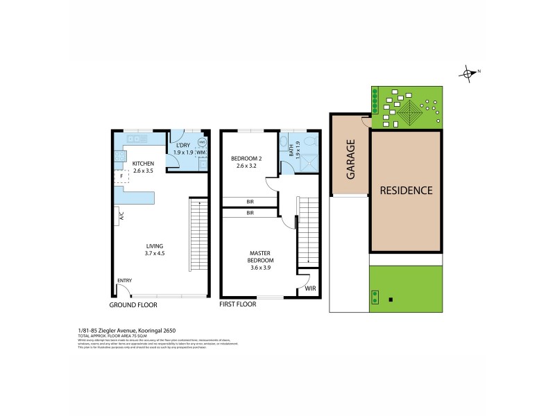 1/81-85 Ziegler Avenue, Kooringal NSW 2650 Floorplan