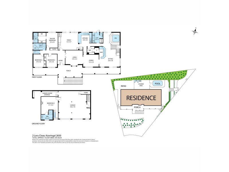 2 Loru Close, Kooringal NSW 2650 Floorplan