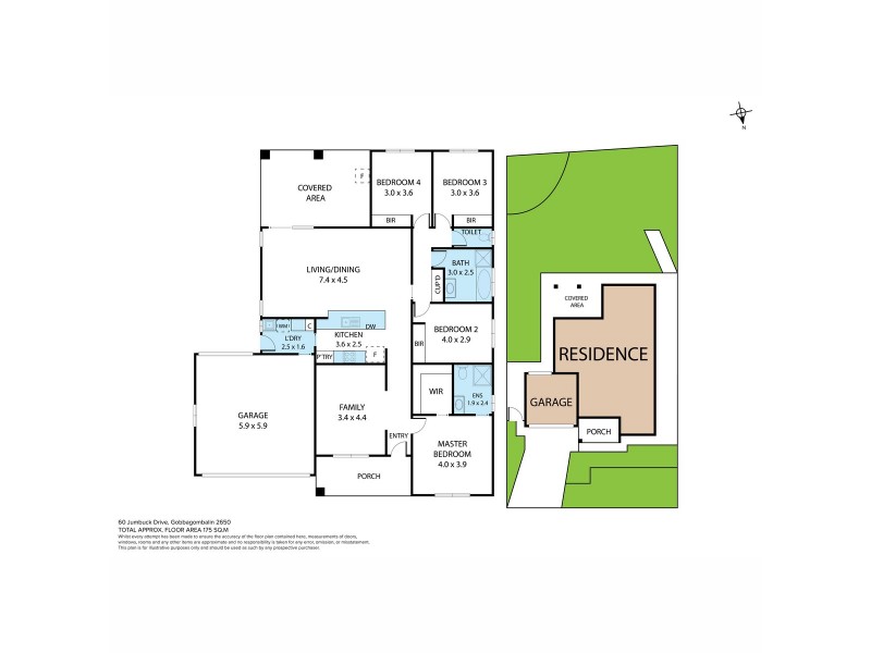 60 Jumbuck Drive, Gobbagombalin NSW 2650 Floorplan