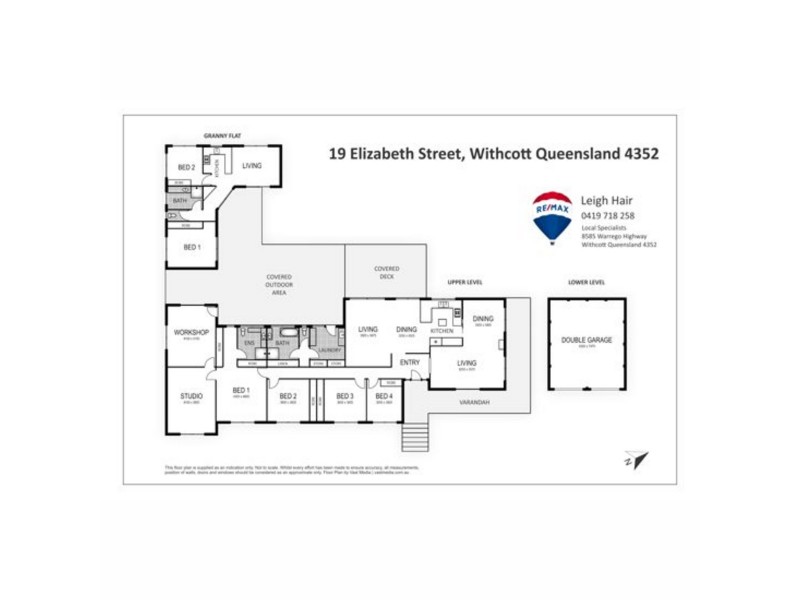 19 Elizabeth Street, Withcott QLD 4352 Floorplan