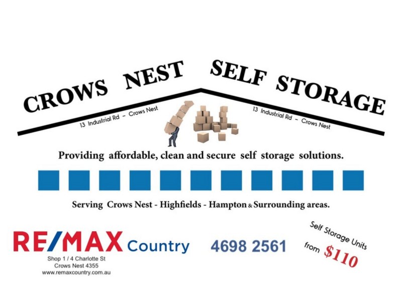 30 Industrial Road (Crows Nest Self Storage), Crows Nest QLD 4355