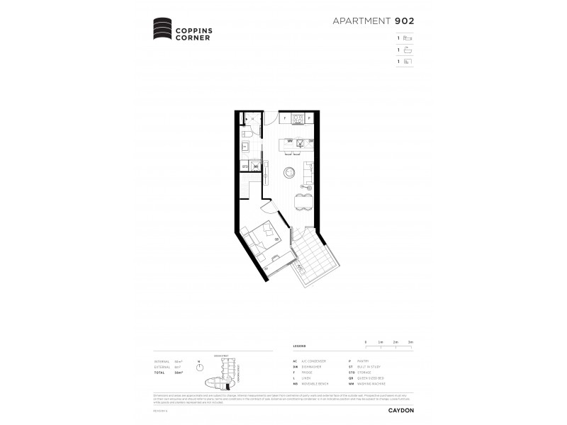 Level 9/902/154 Cremorne Street, Cremorne VIC 3121 Floorplan