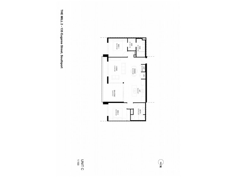 304/135 Eugaree Street, Southport QLD 4215 Floorplan