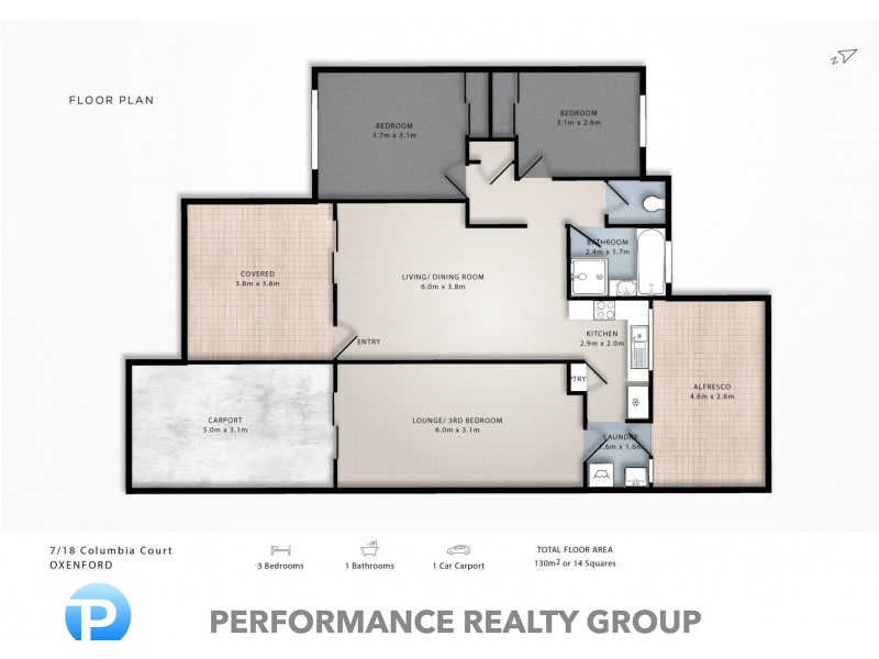 7/18 Columbia Court, Oxenford QLD 4210 Floorplan