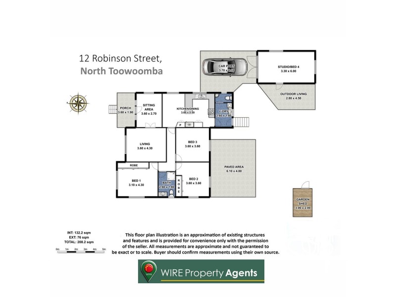 12 Robinson Street, North Toowoomba QLD 4350 Floorplan