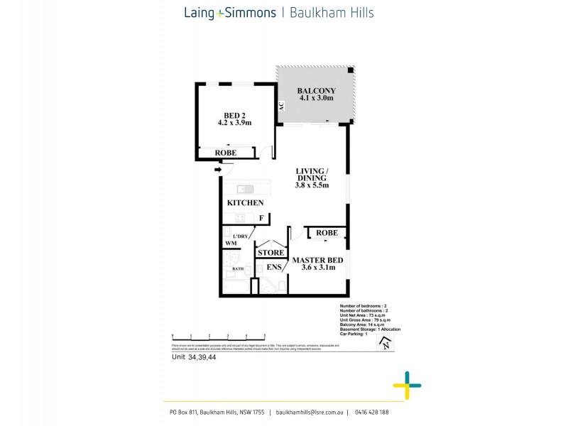 Level 1/34/2 Bingham Street, Schofields NSW 2762 Floorplan