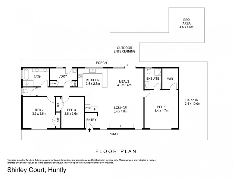 6 Shirley Court, Huntly VIC 3551 Floorplan