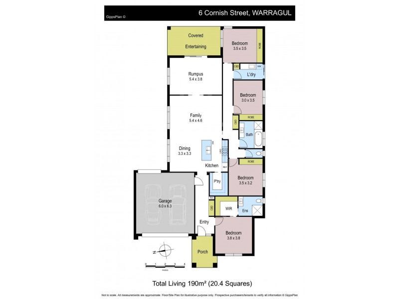 6 Cornish Street, Warragul VIC 3820 Floorplan