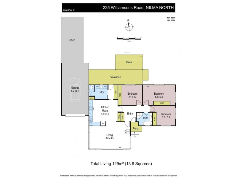 225 Williamsons Road, Nilma VIC 3821 Floorplan