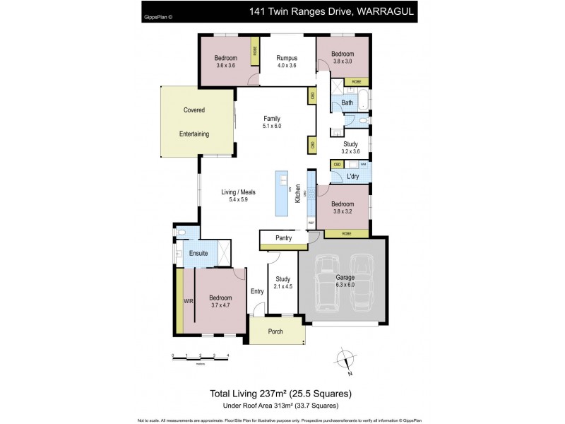 141 Twin Ranges Drive, Warragul VIC 3820 Floorplan