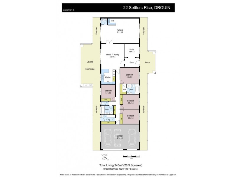 22 Settlers Rise, Drouin VIC 3818 Floorplan