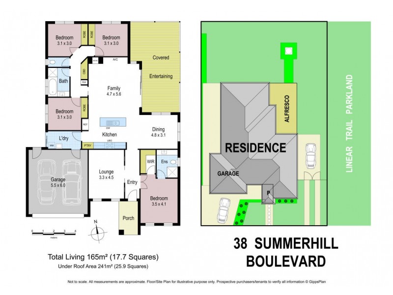 38 Summerhill Boulevard, Drouin VIC 3818 Floorplan