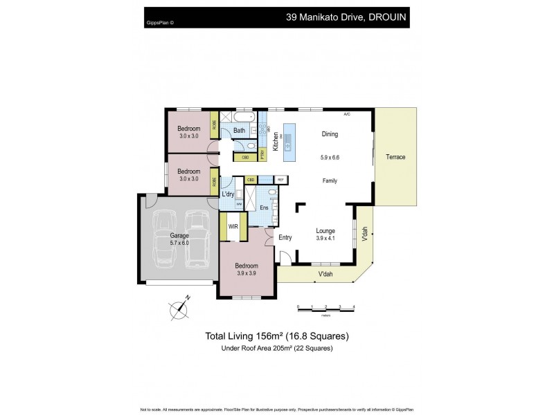 39 Manikato Drive, Drouin VIC 3818 Floorplan