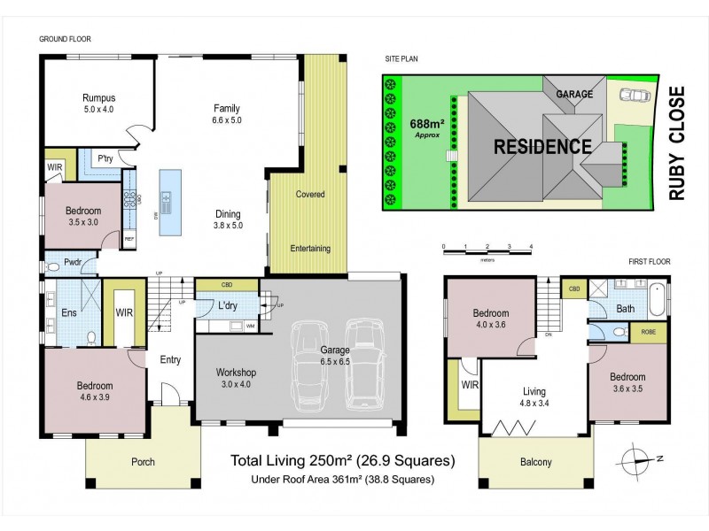 12 Ruby Close, Warragul VIC 3820 Floorplan