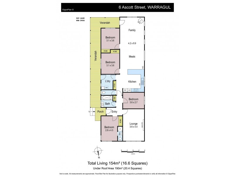 6 Ascott Street, Warragul VIC 3820 Floorplan