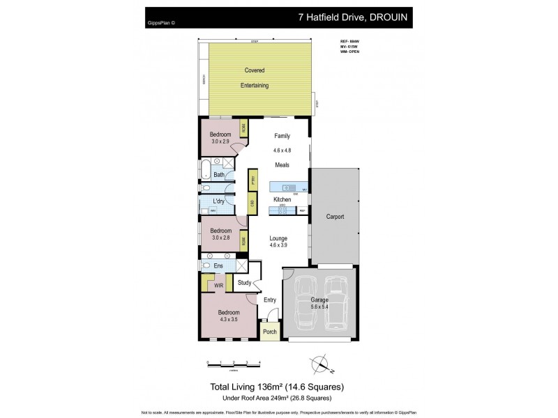 7 Hatfield Drive, Drouin VIC 3818 Floorplan