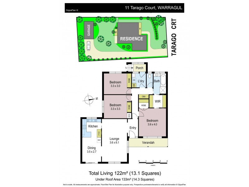 11 Tarago Court, Warragul VIC 3820 Floorplan