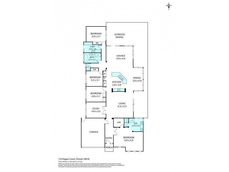 14 Hague Court, Drouin VIC 3818 Floorplan