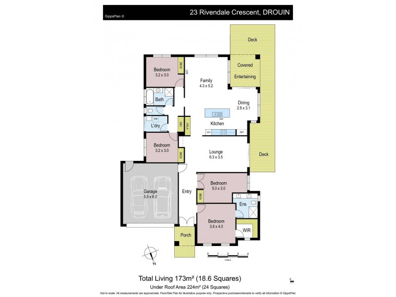 23 Rivendale Crescent, Drouin VIC 3818 Floorplan