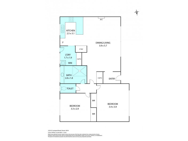 3/20-22 Lampard Road, Drouin VIC 3818 Floorplan
