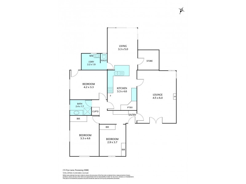 15 Frys Lane, Poowong VIC 3988 Floorplan