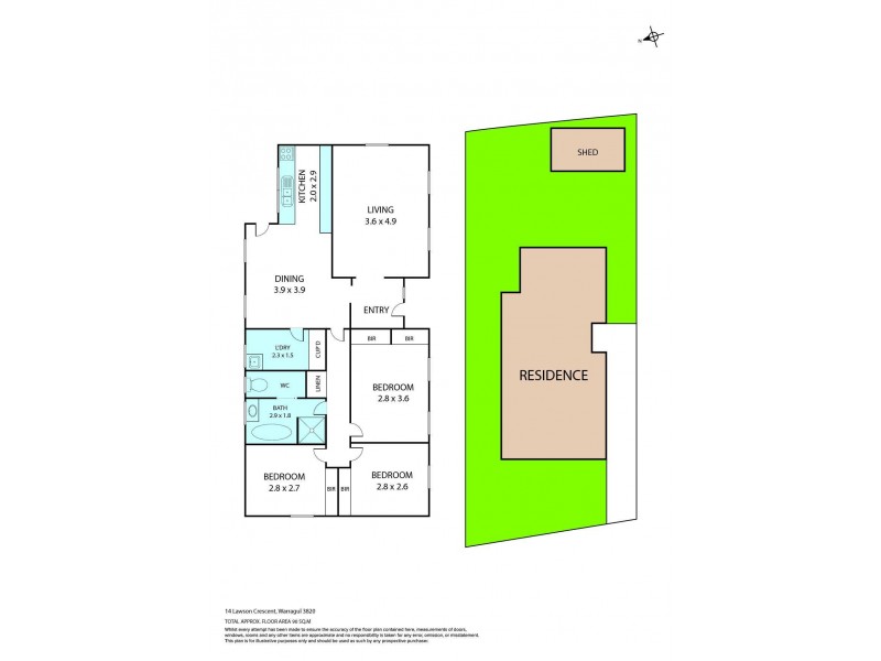 14 Lawson Crescent, Warragul VIC 3820 Floorplan