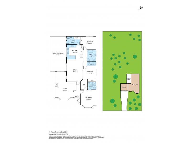 40 Fraser Street, Nilma VIC 3821 Floorplan