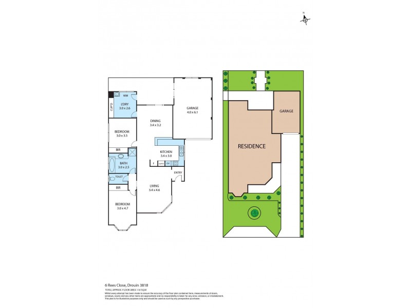 6 Rees Close, Drouin VIC 3818 Floorplan