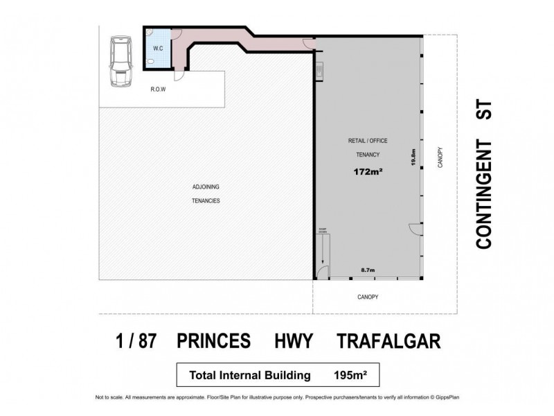 1/87 Princes Highway, Trafalgar VIC 3824 Floorplan